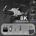 Drone 8K Professional Drones 4K HD Aerial Photography Obstacle Avoidance Quadcopter Helicopter RC Distance 3000M The jack market .AU The jack market .AU Drones $ 121 14:173#Gray Avoid Dual 8K