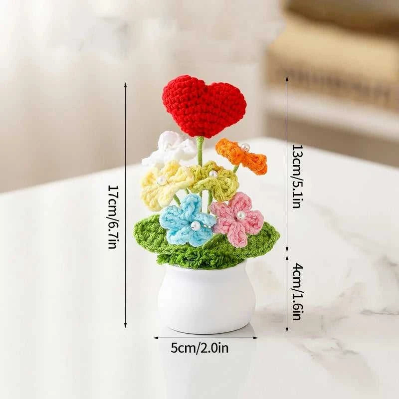 Sunflower Crochet Flower Artificial Hand Woven Flowers Finished Girasol Crochet Plants Wedding Guest Gifts Desktop Decoration The jack market .AU The jack market .AU $ 23 14:200013901#S27