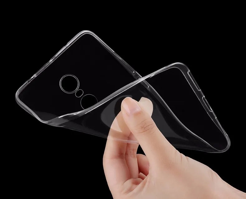 Ricestate Ultra-Thin Clear TPU Case for Xiaomi Redmi Note 4/4X - Sleek Protection with Soft Silicone Feel