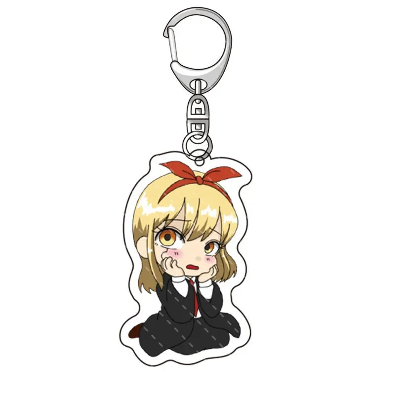 Anime Mashle Acrylic Keychains Double Side Acrylic Figure Key Ring Creative Pendant Xmas Halloween Fans Gift