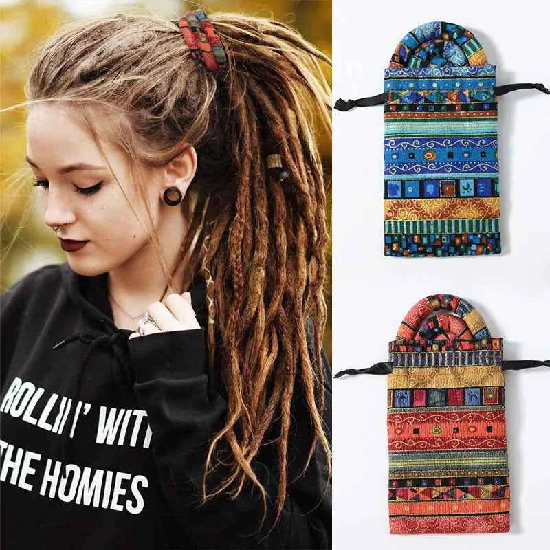 Colorful Dreadlocks Ponytail Hairpin - Bendable Ethnic Style Hair Bands for Creative Hair Styling