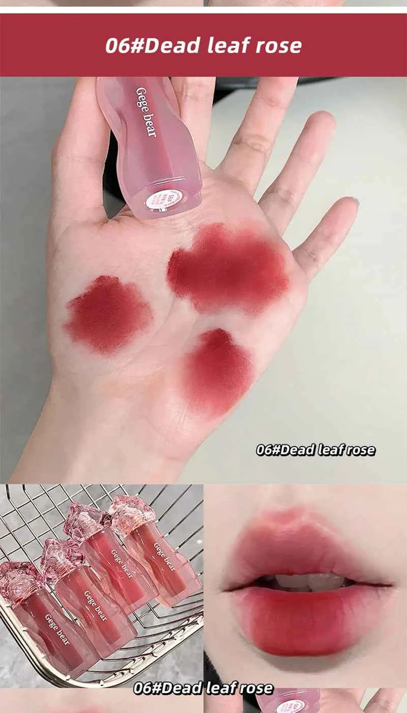 Gege Bear Velvety Cream Lip Mousse - Highly Pigmented, Nourishing Formula with Soft, Long-Lasting Texture