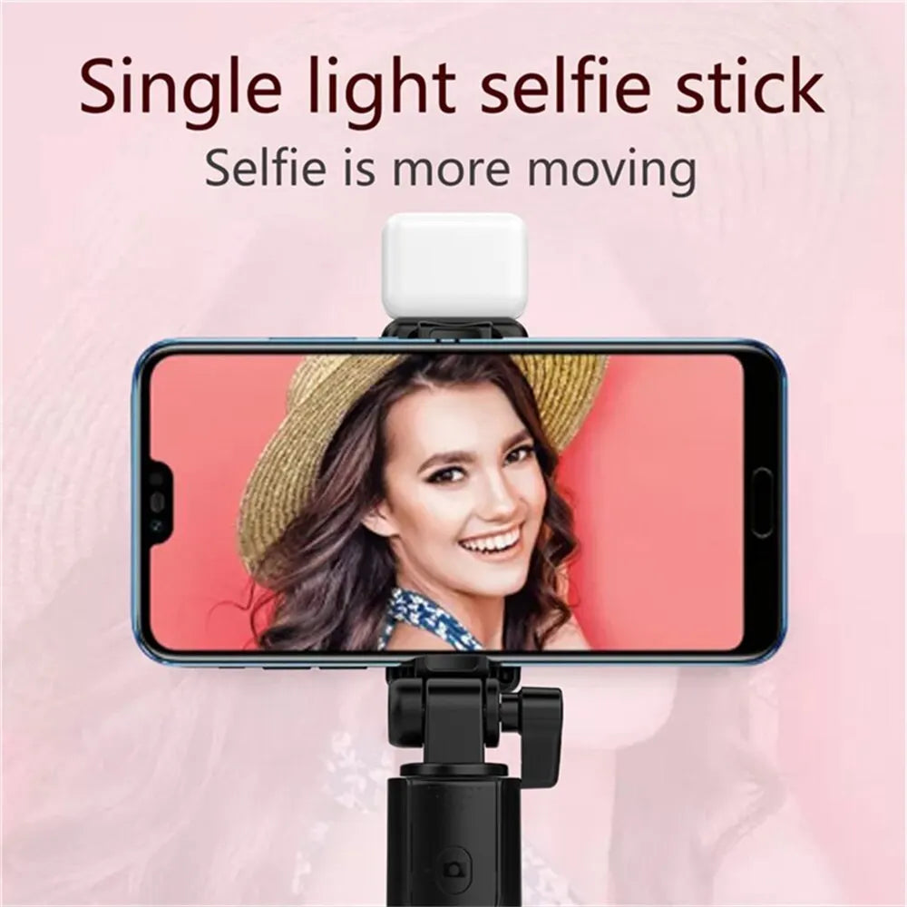 Portable Bluetooth Selfie Stick Tripod Holder with Remote Shutter Fill Light Extendable Wireless Remote Retractable Phone Stand - Jack market 1988Jack Market 1988