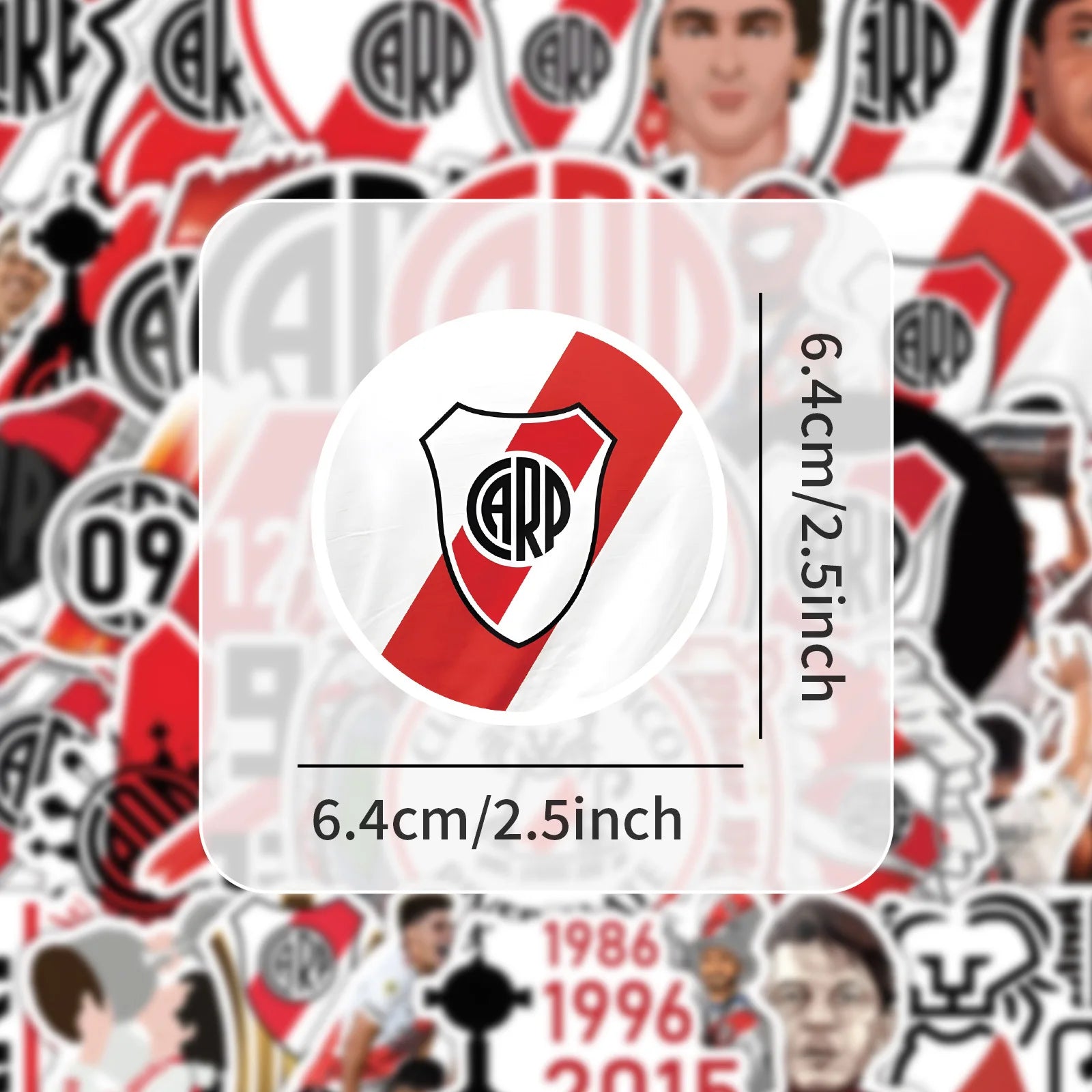 10/50PCS RIVER PLATE Stickers Football Team Cartoon Sticker Funny Sports Graffiti DIY Fans Gift Laptop Guitar Car Bike Kids Toys