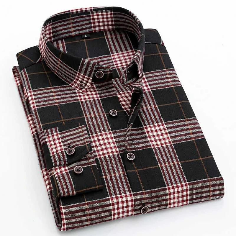 2023 Spring and Autumn New Classic Fashion Trend Plaid Shirt Men's Casual Comfortable Breathable Large Size Long-Sleeved Shirt The jack market .AU The jack market .AU Men Fashion $ 46 14:173#777;5:100014065#XL 175CM 65-73KG