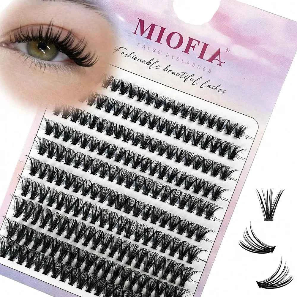 Mink False Eyelashes by [Brand Name] - 3D Volume Cluster Lashes, 30D-80D, Natural Look, Perfect for Stunning Makeup