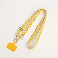 Adjustable Long Mobile Phone Lanyard Crossbody Card Neck Cord Clip Hang Lanyard Pearl Hanging Ornaments Charm Anti-lost Lanyard
