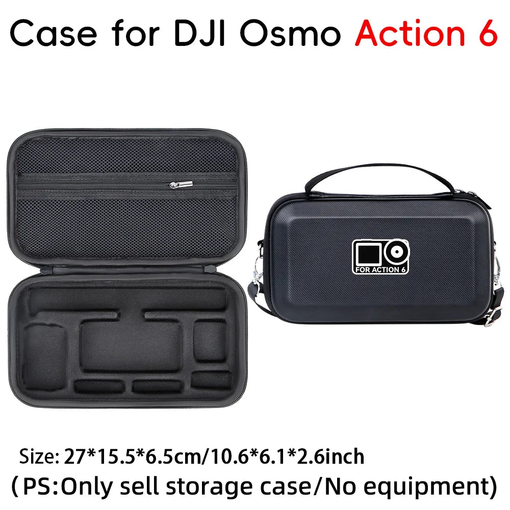 For DJI Osmo Action 6 Storage Bag Camera Shoulder Protection Bag Portable Travel Handbag Box For DJI Action 6 Accessories