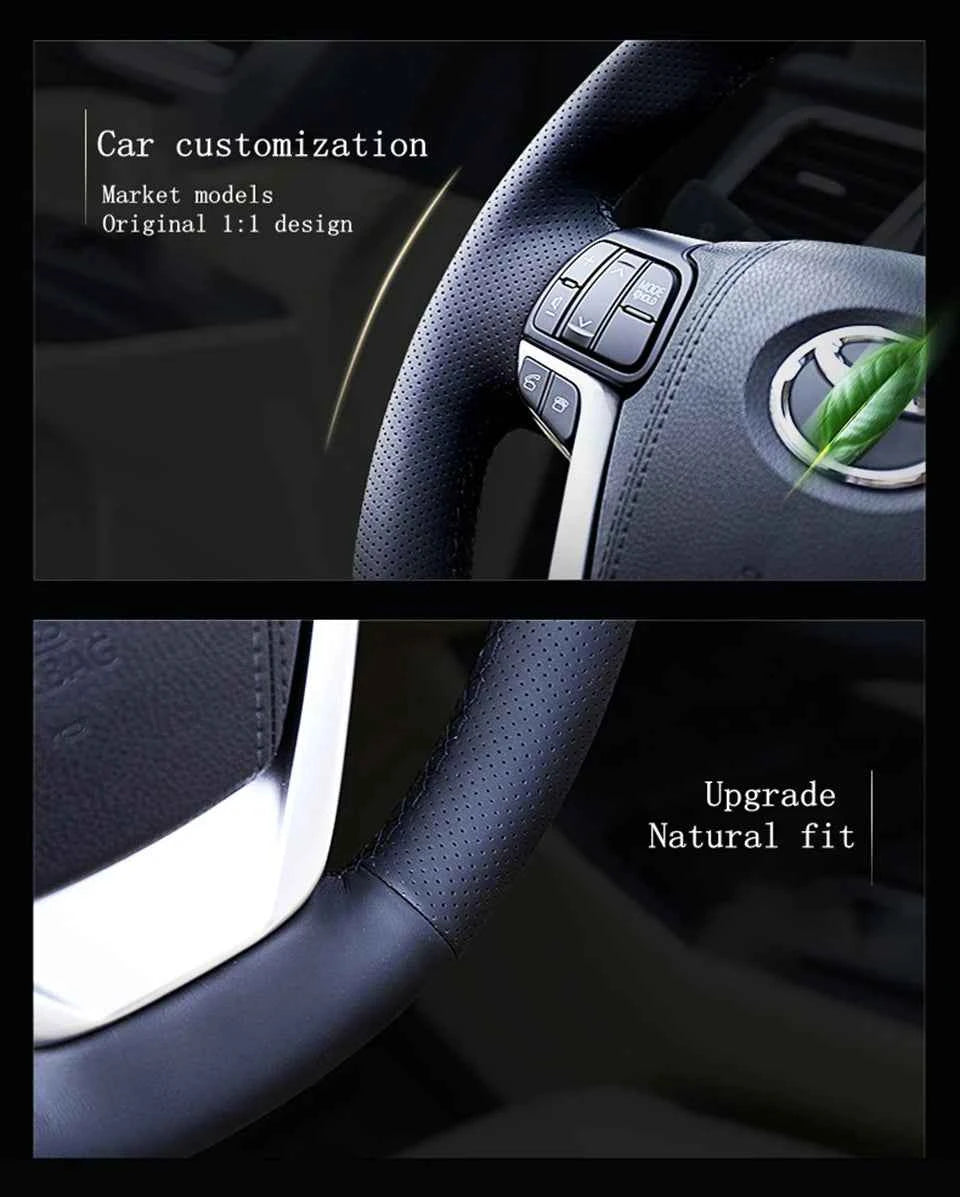 Customize DIY Microfiber Leather Car Steering Wheel Cover For For Hyundai ix35 Tucson 2 2011 2012 2013 2014 2015 Car Interior