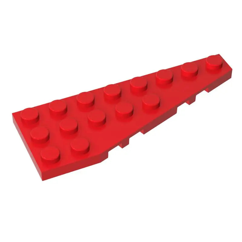 Gobricks 10PCS Parts Wedge Plate Bricks 8x3 Right Compatible with 50304 Toys Building Blocks Assembles Technical Model Adult MOC