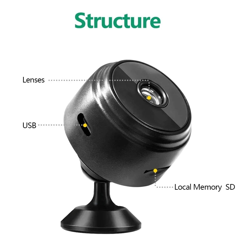 A9 WiFi Mini Camera Wireless Video Recorder Security Protection Camera Smart Home Monitoring Camera For Infants And Pets - Jack market 1988Jack Market 1988