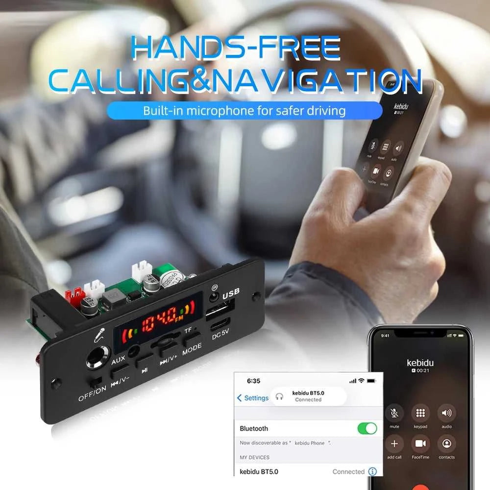 Bluetooth 5.0 10W Amplifier MP3 Decoder Board Wireless Music Player 5V Car FM Radio Module USB TF for Music Subwoofer Speaker The jack market .AU The jack market .AU Accessories Electronics $ 50 14:193#2X5W