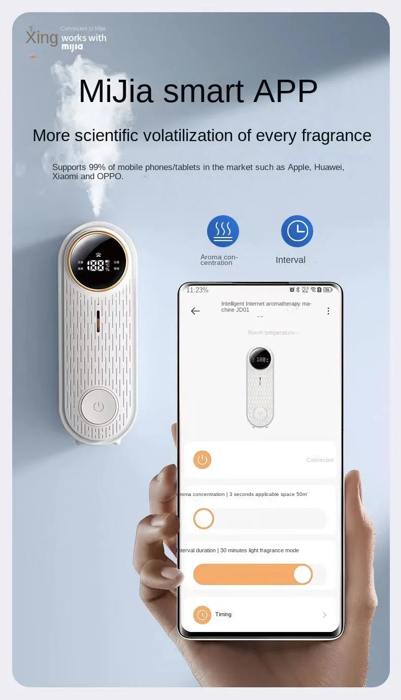 NEW Zai Xiao Intelligent App Aromatherapy Machine Humidifier Bedroom Fresh Air Toilet Deodorization Fragrance and Fragrance Room - Jack market 1988Jack Market 1988