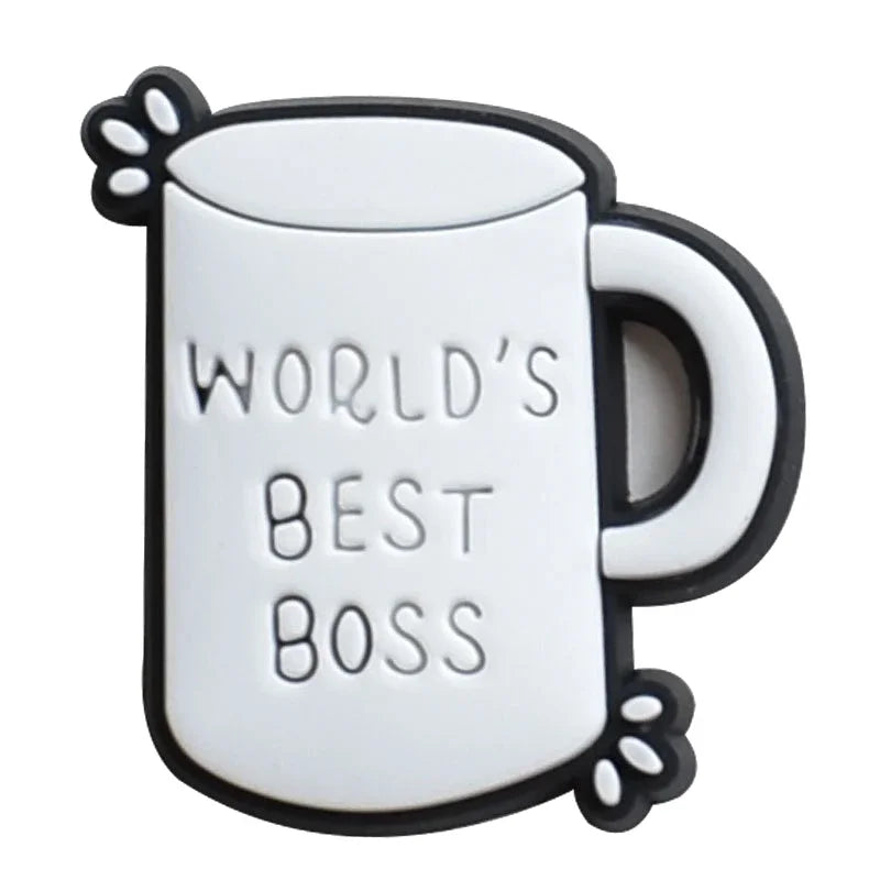 Coffee Shoe Charms for Crocs Accessories Men Clogs Pins Women Badges Boy Girls Jeans Kids Decorations Buckle Shoes Accessories