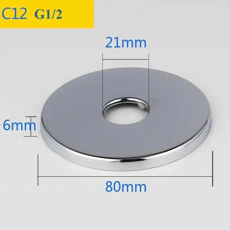 2PCS Stainless Steel Water Pipe Connector G1/2 Faucet Decorative Cover Heighten Panel Shower Kitchen Tap Accessories The jack market .AU The jack market .AU Home $ 60 14:175#C7-2pcs