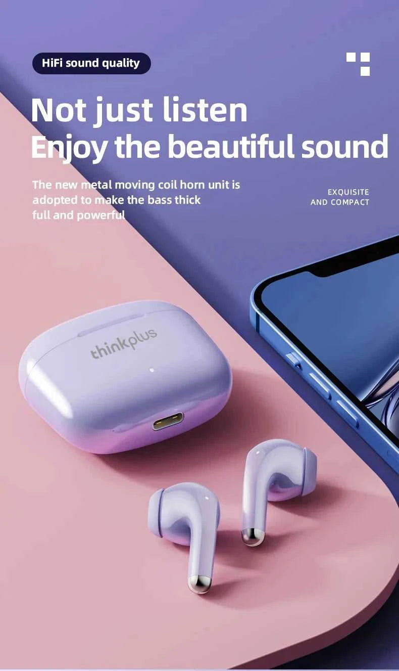 Lenovo LP40 Pro Wireless Bluetooth Earphones Long Battery Life Fashion Music Headphones Low Latency HD Call Gaming Earbud Choice The jack market .AU The jack market .AU Accessories Electronics $ 65 14:29#Black