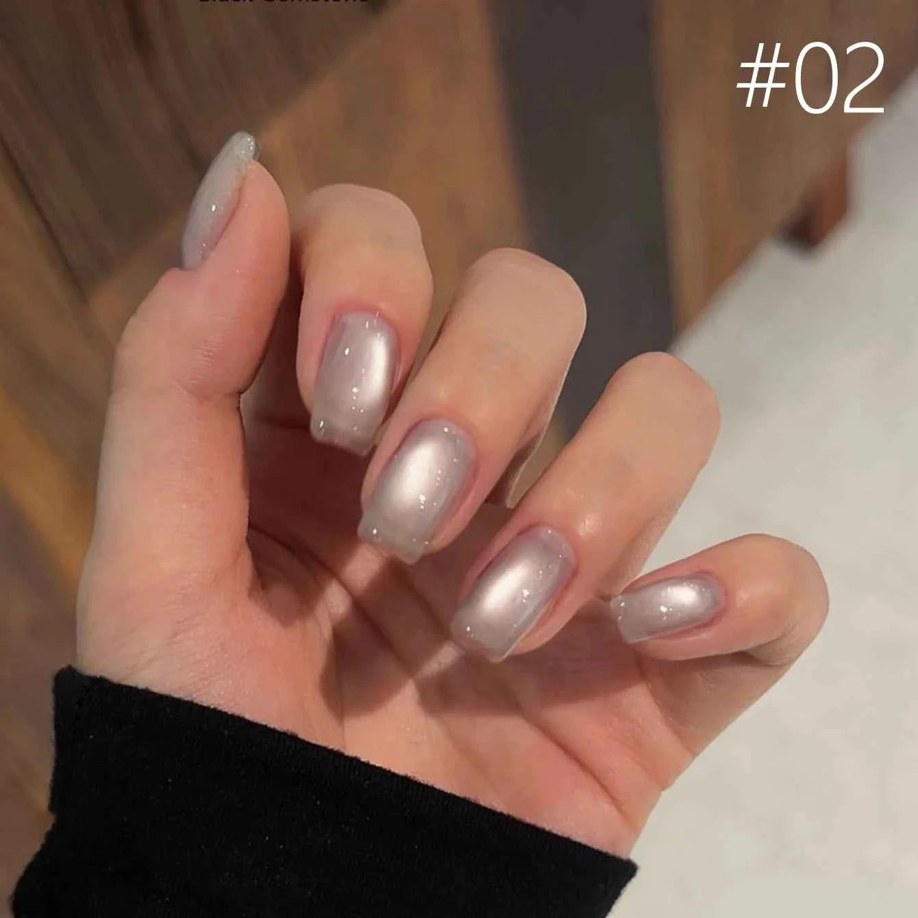 10ML 1-8pcs 2026 New Style Clear Universal White Glass Beads Cat Eye Magnet Gel Nail Polish Suitable For Toe Nails White Nails