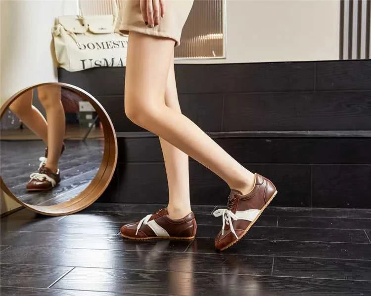 AIYUQI German Training Shoes Female Genuine Leather 2026 New Spring Flat Sneakers Ladies Casual Forrest Gump Shoes Women The jack market .AU The jack market .AU Step Up Your Style: Trendy Shoes for Every Occasion! $ 122 14:201447389#Leopard print;200000124:100010482;200007763:201336100