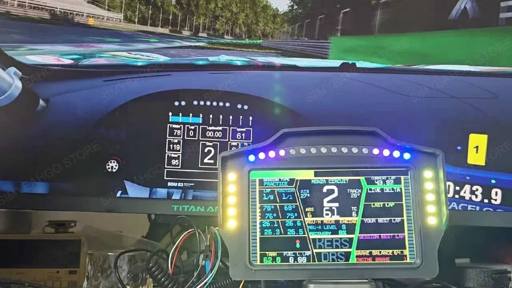 PC Simracing Games 7 inch Multi-functional Instrument Speed Display Dashboard for MOZA FANATEC Simagic Logitech G29 Accessories The jack market .AU The jack market .AU Accessories Electronics $ 217 14:193#WK 7inch Meter