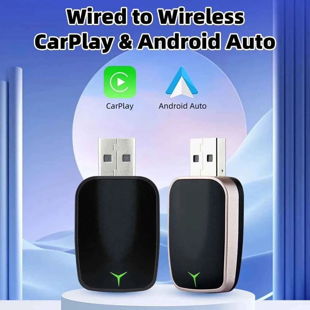 Carplay Android Wireless 2-In-1 Adapter Car Gadget Smart Magic Box Plug and Play 5Ghz Wifi Plug and Play Seconds Link