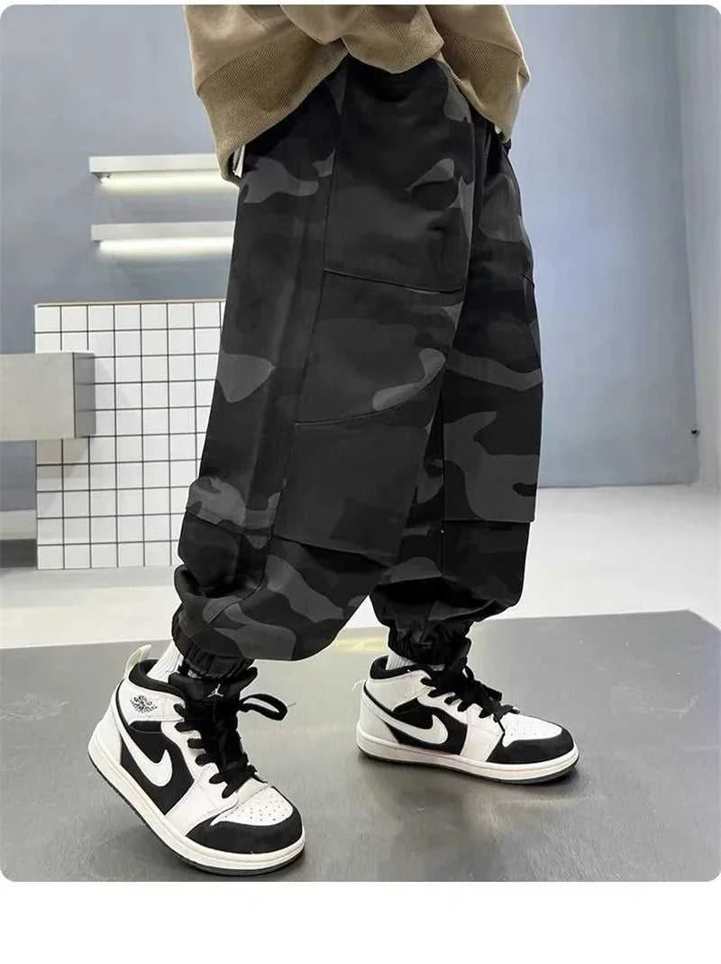 Boys Camouflage Cargo Pants Autumn Big Kids Casual Sport Pants Spring Teenage Joggers Trousers Children Streetwear Baggy Pants The jack market .AU The jack market .AU Mum & Kids: Essential Products for Every Family $ 43 14:193#Black;200000463:200004200#13-14T(Size 170);200007763:201336100
