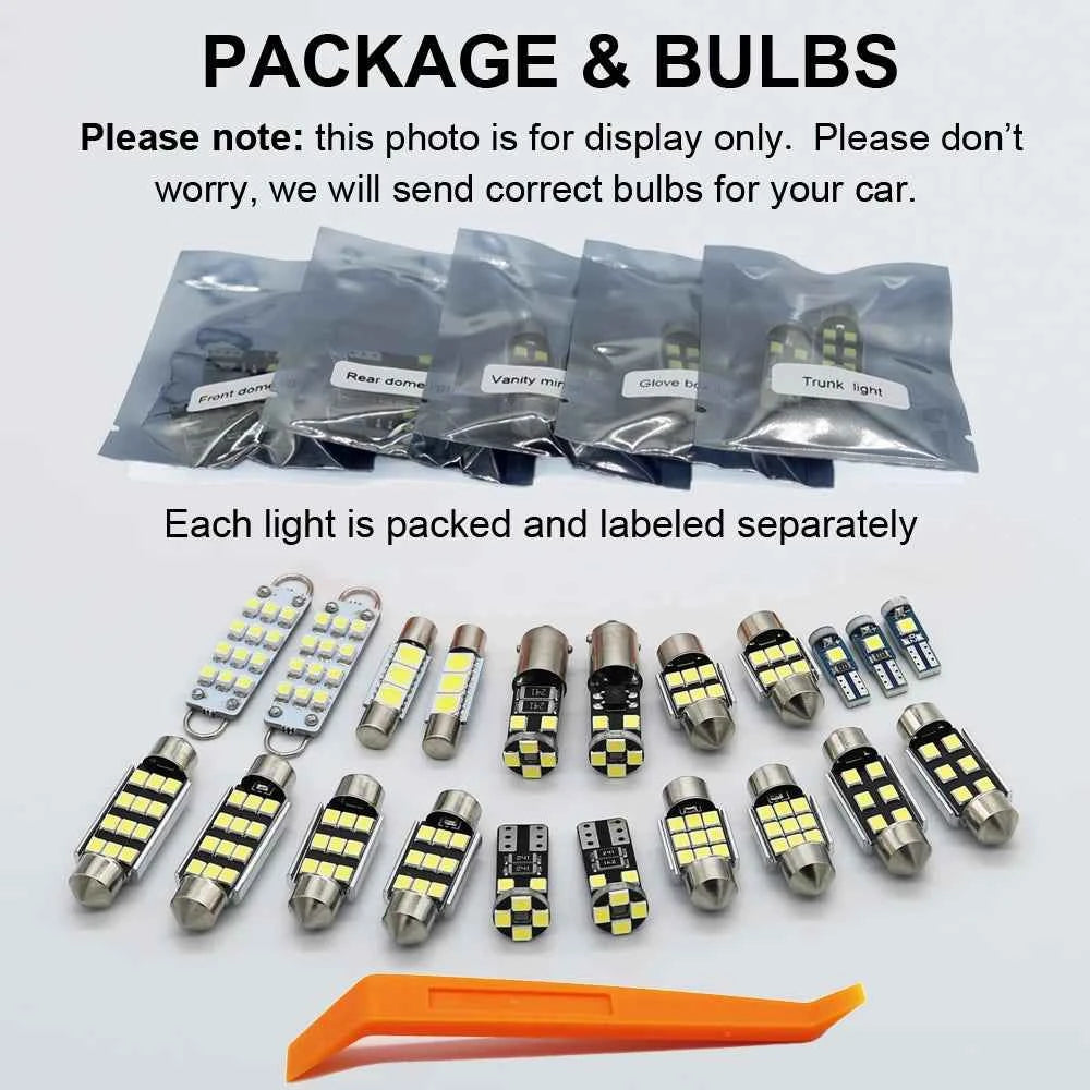 ZITWO 11Pcs LED Interior Light Kit For Toyota Yaris Cross 2020 2021 2022 2023 2024 Luggage Number Plate Bulb Canbus No Error