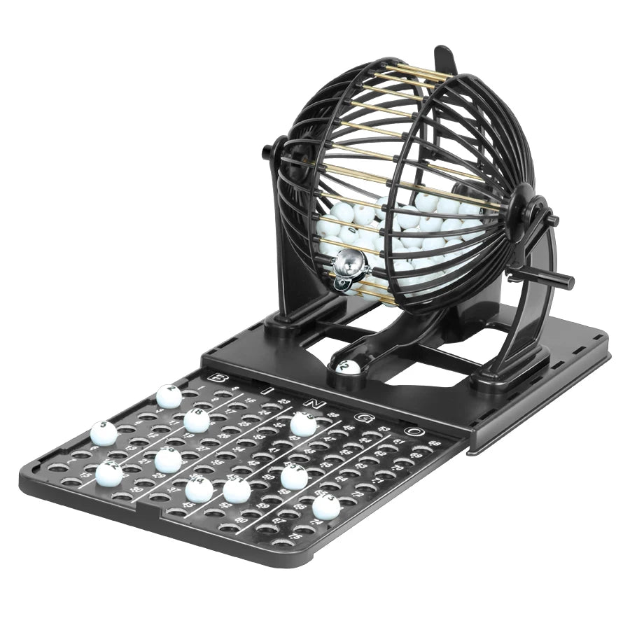 Bingo Lottery Machine Cage Lottery for Bingo Game Set Adult Family Large Party Entertainment Tabletop Board Game Sweepstakes