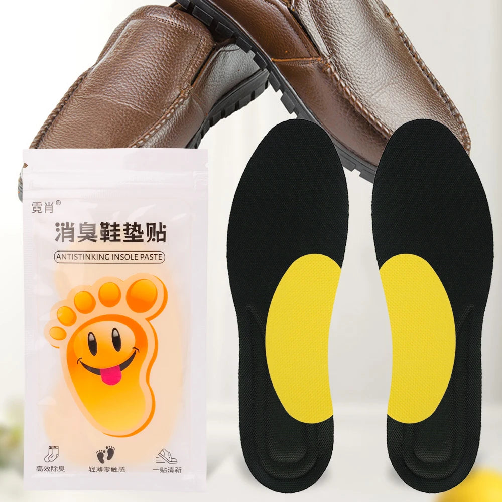 12/120Pcs Shoes Deodorant Sticker Deodorant Foot Odor Sneaker Smell Fresh Fruity Aroma Insole Sterilization Sticker Wholesale