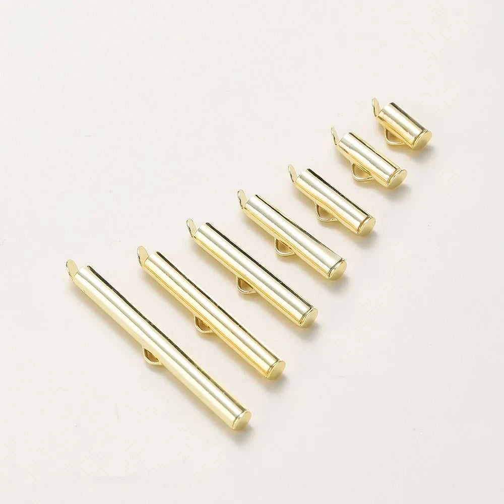 10PCS 14/18K Gold Brass Side Crimp End Tube Slide Clasps Bracelet Earring Buckles Connectors DIY Jewelry Making Findings The jack market .AU The jack market .AU Jewellery & Chains $ 48 14:29#14K;5:100014065#30x4mm