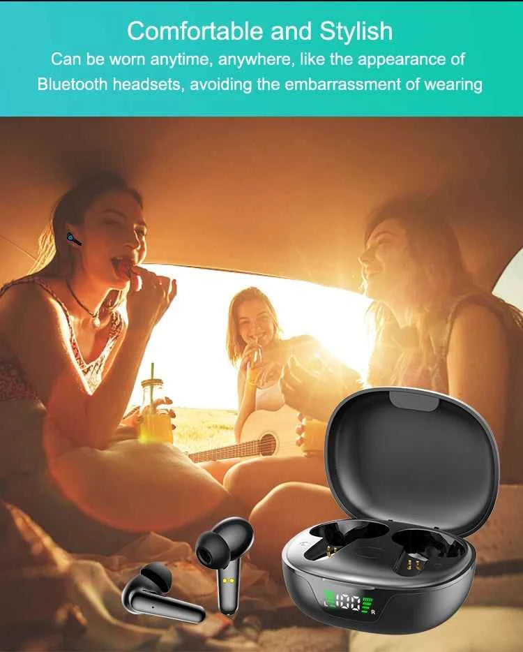 HearingPro Bluetooth Hearing Aids - 12 Channels, APP Control, Noise Reduction for Seniors