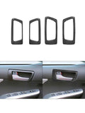Carbon Fiber Material Black Stickers Cover Trim For Toyota Camry 2012 2013 2014 Car Interior Decorative Accessories