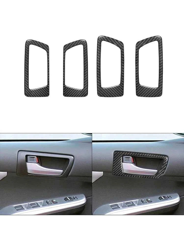 Carbon Fiber Material Black Stickers Cover Trim For Toyota Camry 2012 2013 2014 Car Interior Decorative Accessories