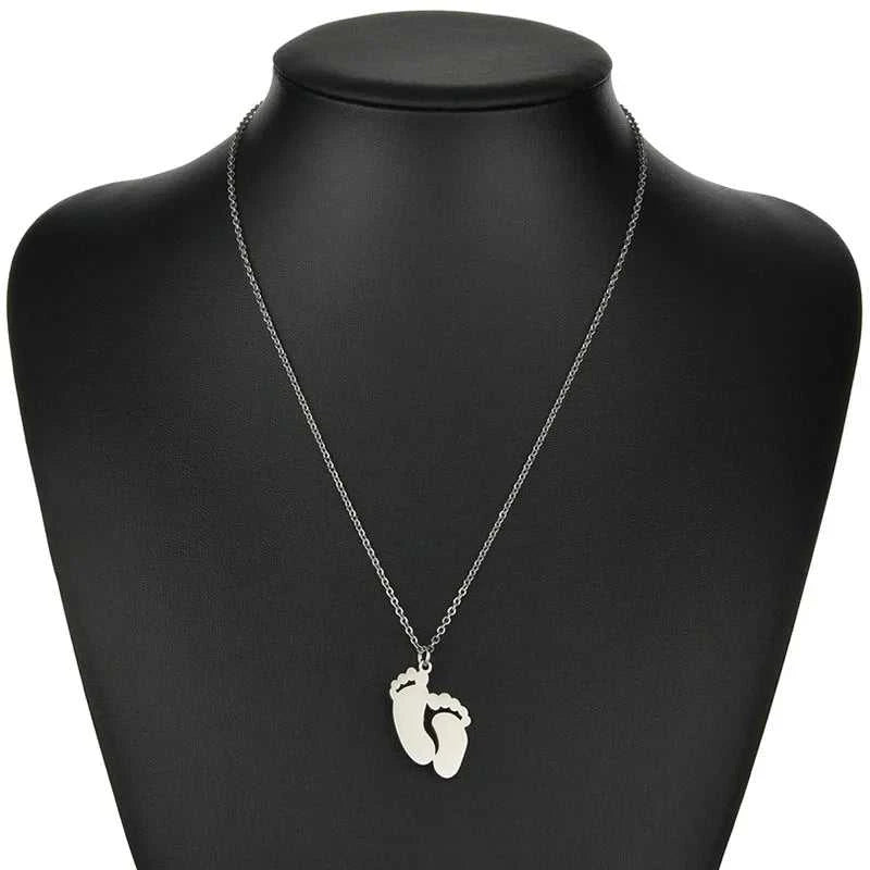 Personalized Engraved Name Necklace For Baby Custom Stainless Steel Foot Pendant Necklace New Born Gift The jack market .AU The jack market .AU Jewellery & Chains $ 51 200000783:200013902#Engrave;200001034:361181