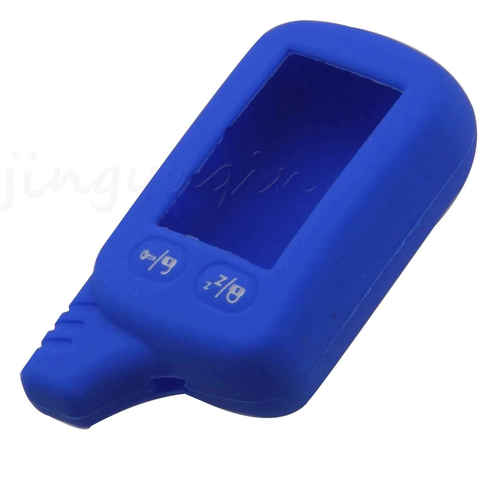 jingyuqin Silicone Key Case For Tomahawk TZ9030 TZ9020 TZ9031 TZ7010 Scher-khan Two Way Car LCD Alarm Remote Keychain Cover