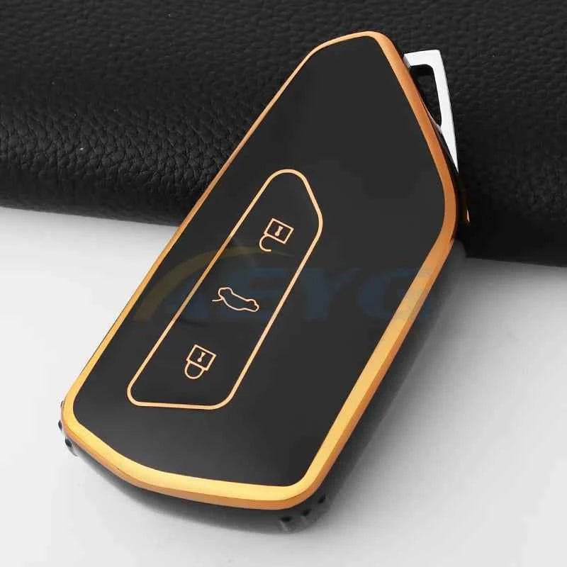 TPU Car Remote Key Case Cover For Volkseagen VW Golf 8 MK8 GTI GTD R ID.3 ID.4 2020 Cupra Auto Interior Decoration