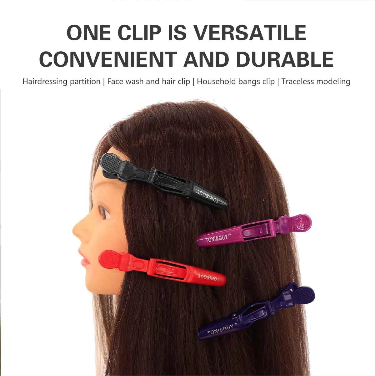 Stylish Hair Clips Set - 6 Durable Alligator Claws for Professional Styling & Salon Use
