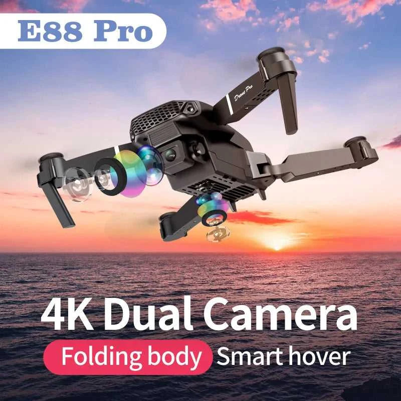 E88pro Drone Professional Dron Optical Flow 4k Dual Camera Aerial Photography Four Axis Aircraft RC Quadrotor children's toys The jack market .AU The jack market .AU Drones $ 72 14:1052#Gray-Two Camera