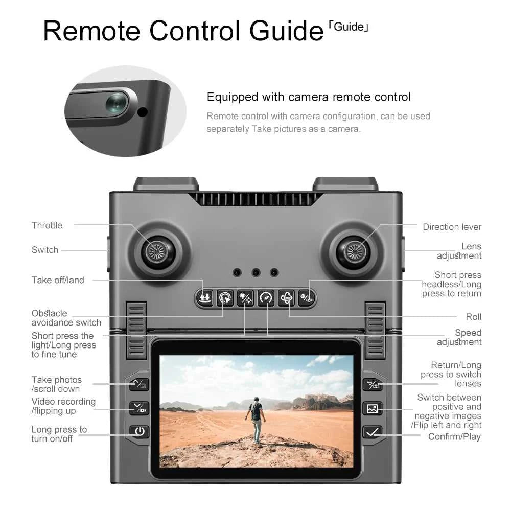 New Drone with Folding Screen Professional 8K HD Camera Aerial Photography Brushless Quadcopter Remote Control Drones Toy Gifts The jack market .AU The jack market .AU Drones $ 146 14:1052#M66-BRUSHLESS-6K