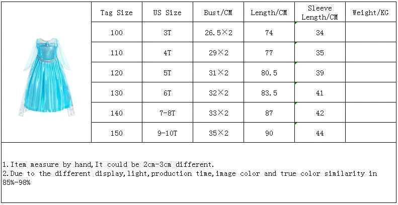 Elsa Dress for Girl Fancy Christmas Dress Girls Princess Halloween Anna Costume 4 5 6 7 8 9 10 Years The jack market .AU The jack market .AU Mum & Kids: Essential Products for Every Family $ 34 14:200003699#dress I1;200000463:200004187#2T Tag-100