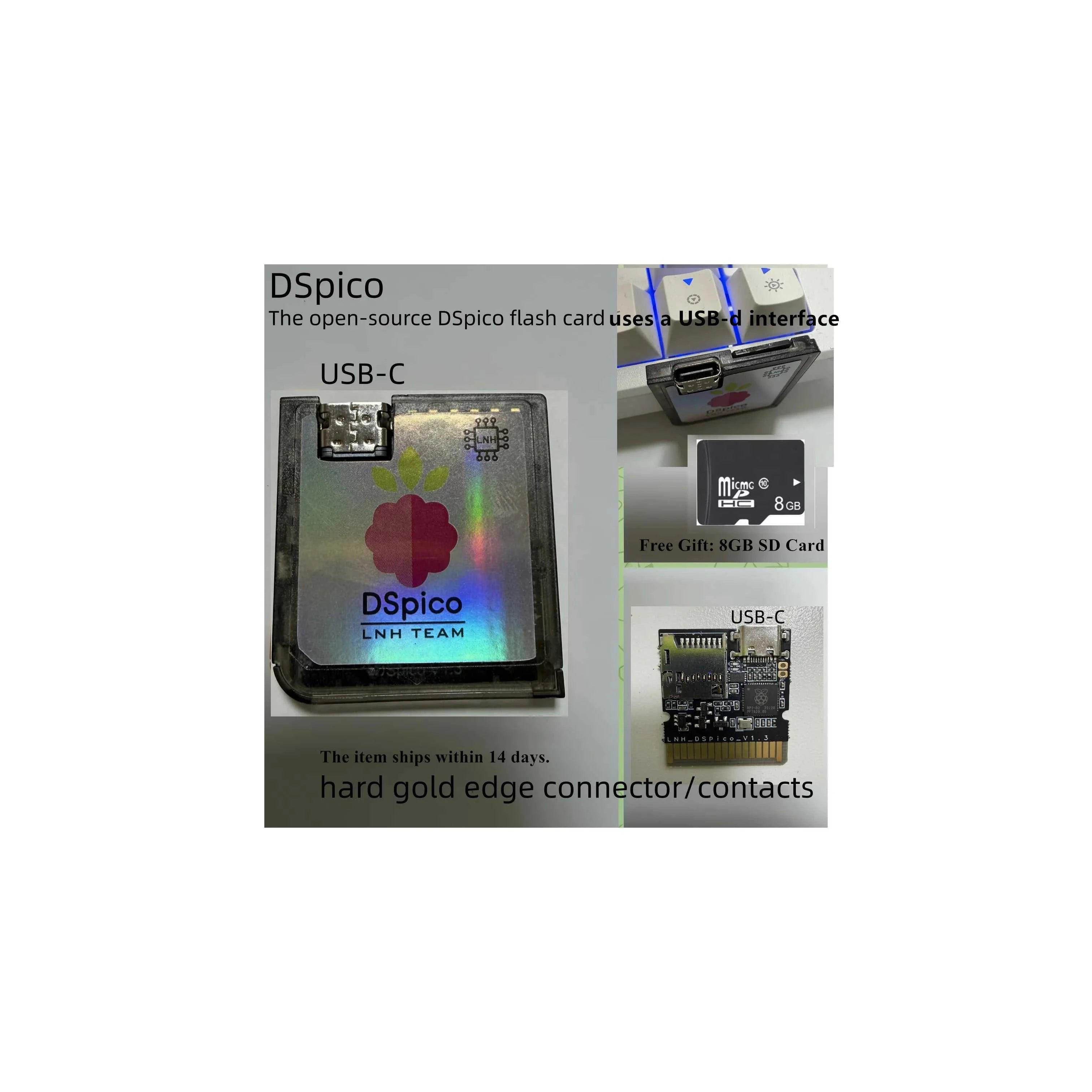 DSpico USB-C Flashcart Open Source for DS DSi NDS Lite DSiLL XL and 2DS 3DS New3DSXL LL The jack market .AU The jack market .AU Accessories Electronics $ 81 14:201766813#Black Transparent
