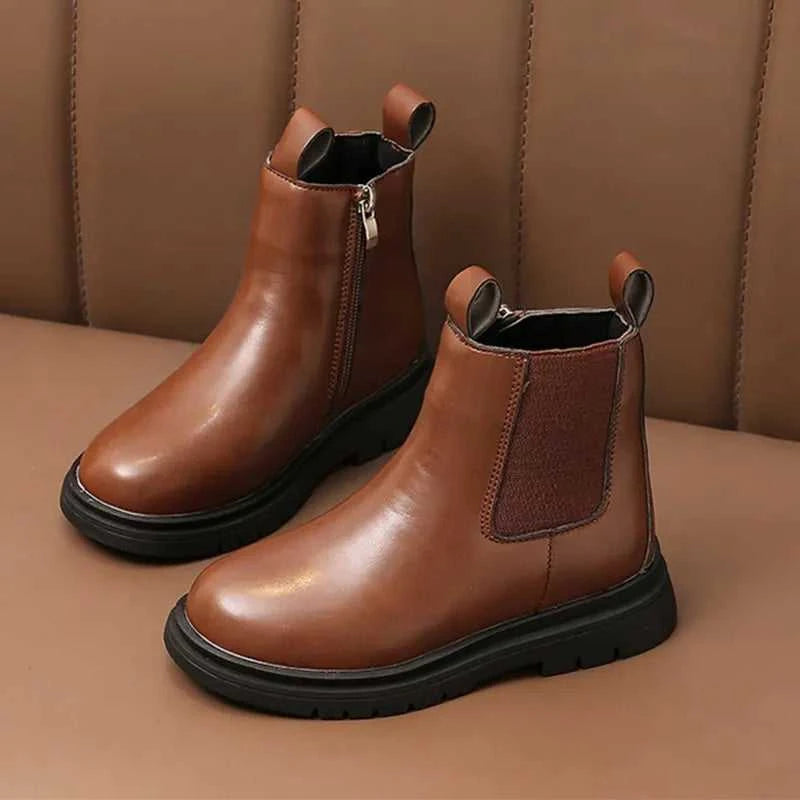 Size 27-37 Kids PU Leather Boot Warm Autumn Winter Children's Shoes Princess Girls Anti Slip Foot Warmer Snow Boots The jack market .AU The jack market .AU Mum & Kids: Essential Products for Every Family $ 43 14:365458#D-12Brown;200000124:150#27