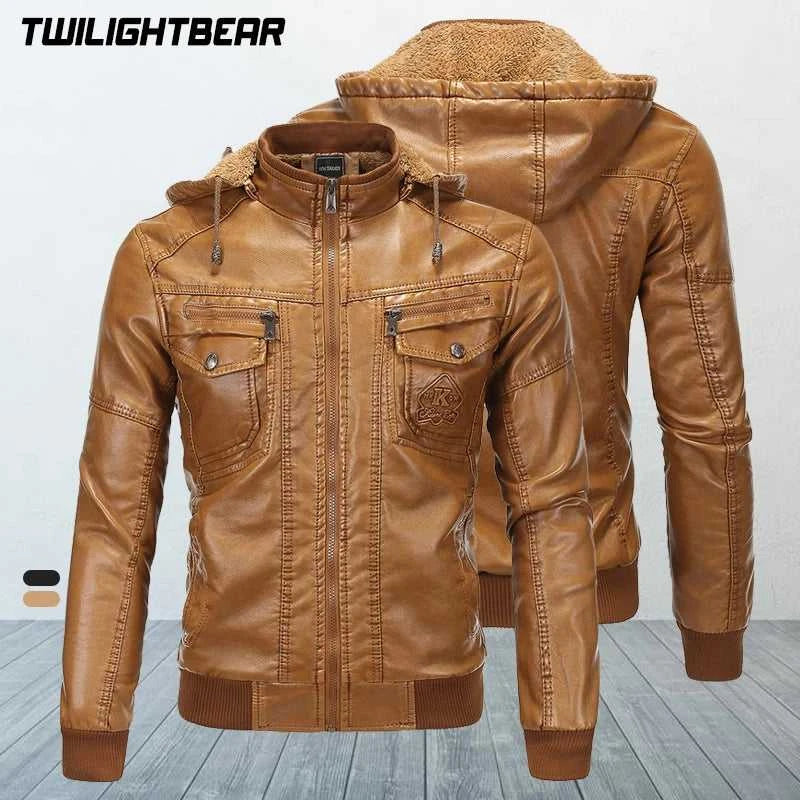 Winter Men's Leather Jackets Male Hooded Fleece Coat EUR Size Streetwear PU Casual Biker Jackets Men Motorcycle Jacket A1F1603 The jack market .AU The jack market .AU Men Fashion $ 102 14:366;5:100014065#EUR XL