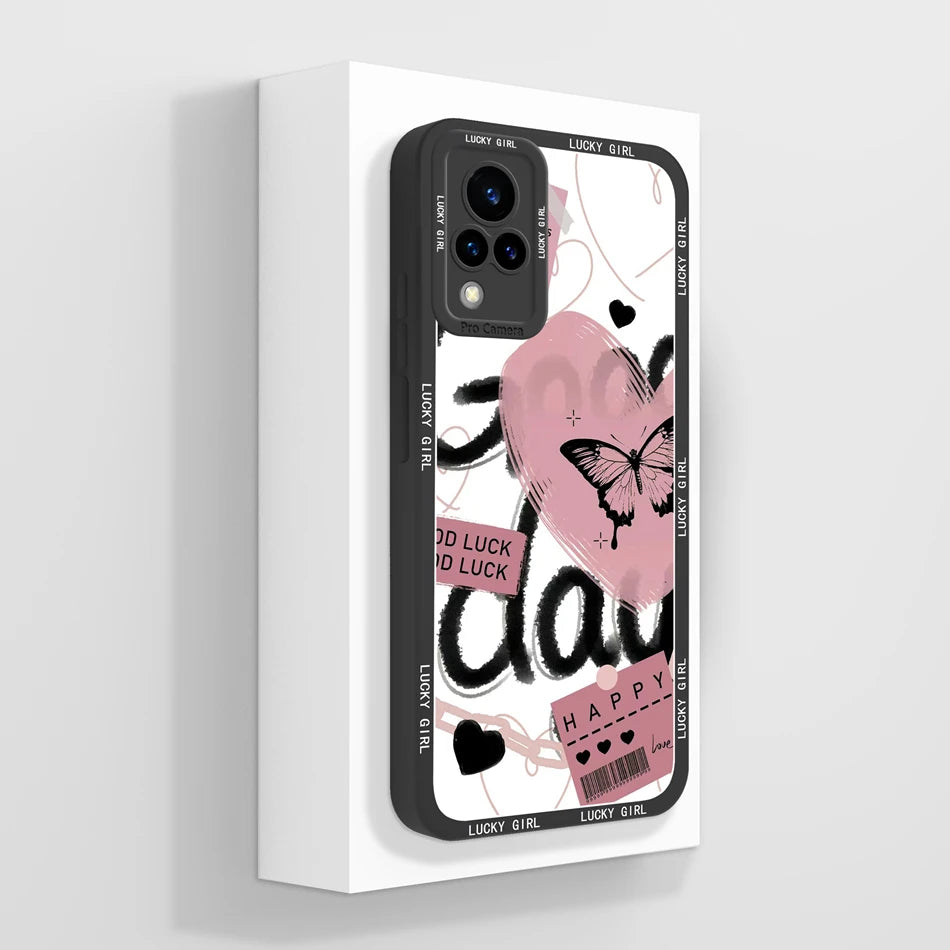 Vivo V21 Liquid Silicone Case - Full Coverage Anti-Drop Protection, Stylish & Soft Back Cover