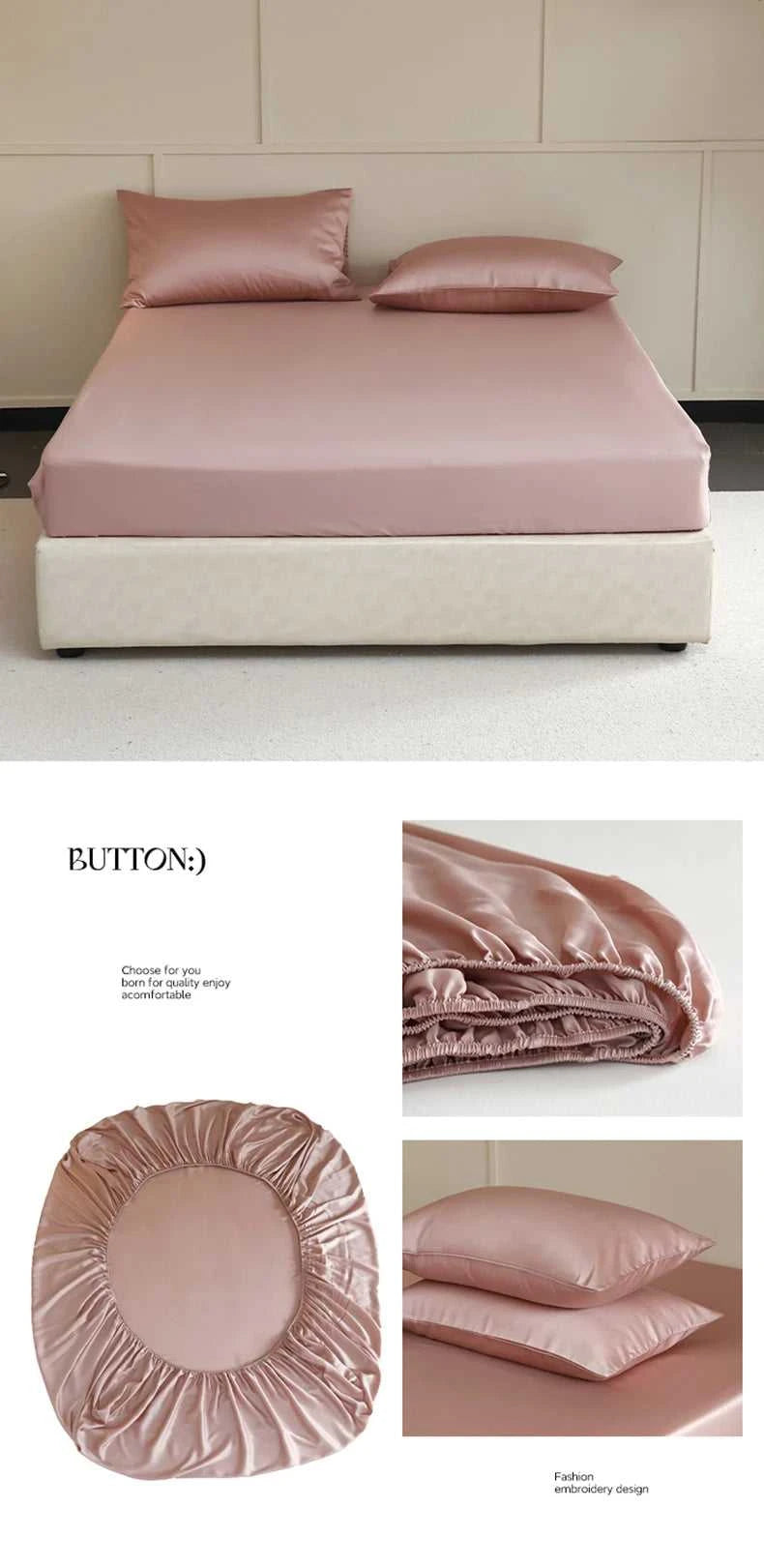 Natural Mulberry Silk Fitted Sheet Pure Silk Mattress Cover for Single Double King Queen Size Bedding High End Luxury Bed Cover The jack market .AU The jack market .AU Home $ 72 14:200002984#Latte Brown;5:200013267#90x200x30cm