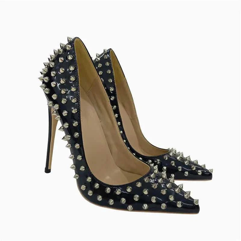 Super Thin Heel 8 10 12CM Sexy All Spikes Rivets Women Pumps Pointed Toe Super High Heels Party Nightclub Fashion Shoes Size 46 The jack market .AU The jack market .AU Step Up Your Style: Trendy Shoes for Every Occasion! $ 117 14:173#As Picture Shown;200000124:100010483