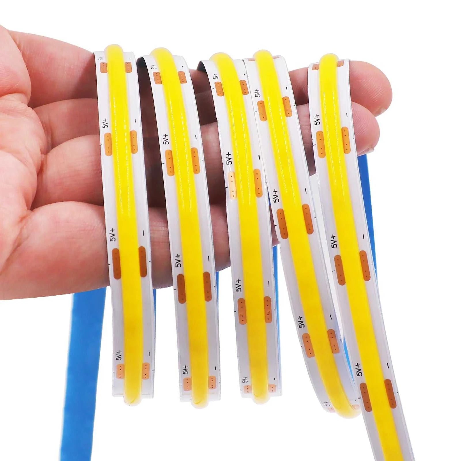 5V USB COB LED Strip Light with 3Key Dimmer 320LEDs/m Flexible Tape Natural Warm White for Room TV Mirror Backlight Cabinet Lamp The jack market .AU The jack market .AU Home $ 50 136:173#Warm White;380:201451169#0.5m