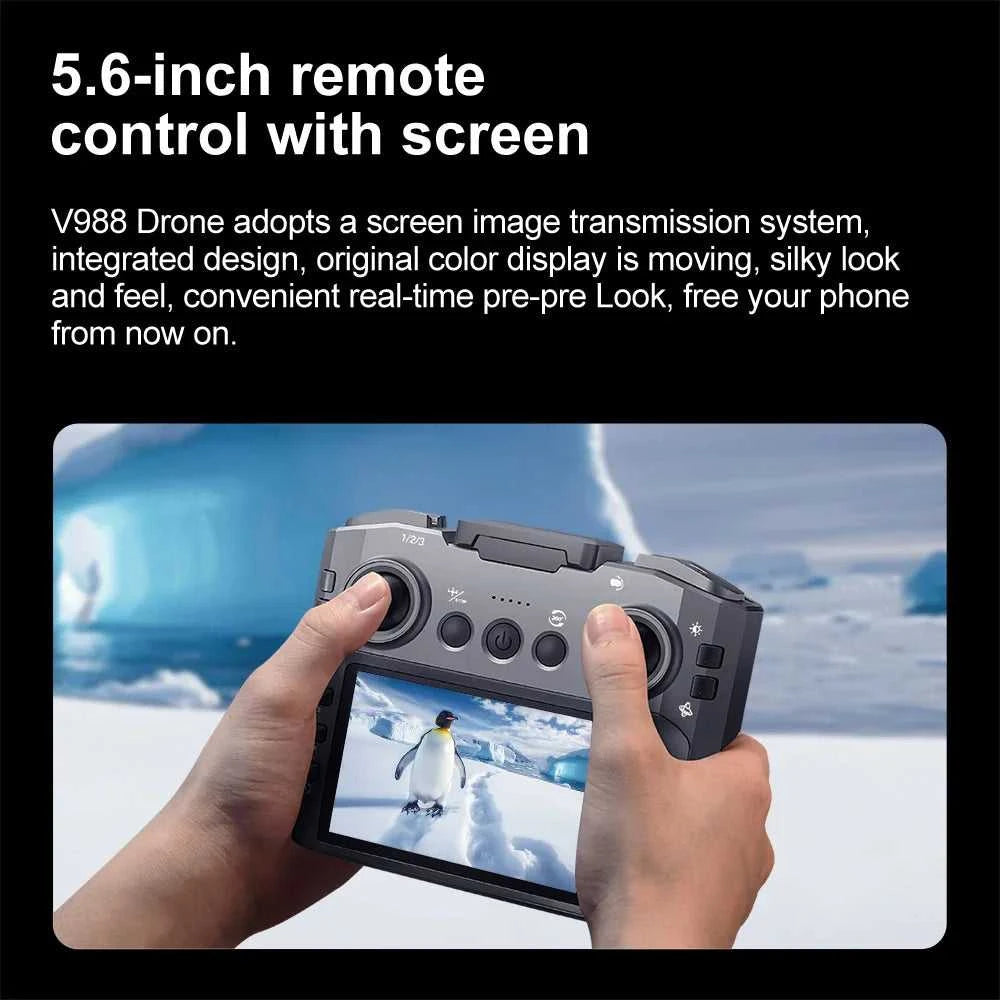 Lenovo V988 Drone 8K Professional HD Dual Camera With Screen RC Brushless Motor Quadcopter Foldable Aerial Photography toy The jack market .AU The jack market .AU $ 143 14:193#Blue-6K-battery-1