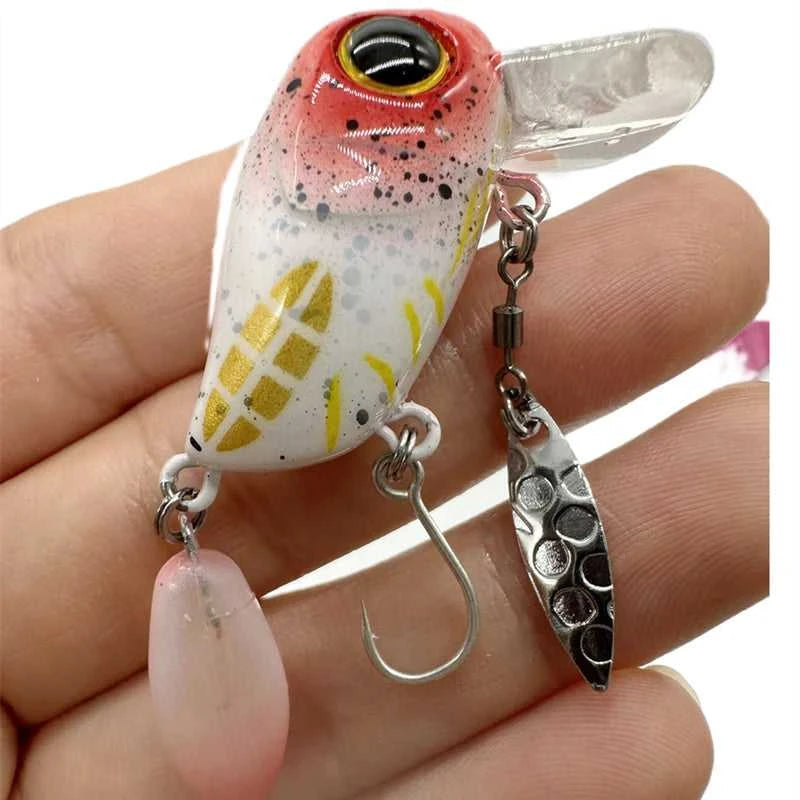 2g Micro Tappy Fishing Lures Crankbait Floating Wobblers Tongue Plate Fishing Spinners Spoon with Feather Rotates Bass Trout The jack market .AU The jack market .AU Fishing Gear $ 22 14:200006152#9;5:8022#2g