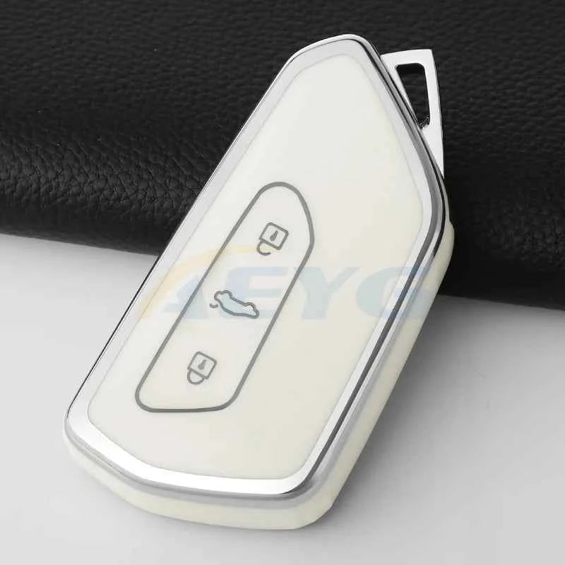 TPU Car Remote Key Case Cover For Volkseagen VW Golf 8 MK8 GTI GTD R ID.3 ID.4 2020 Cupra Auto Interior Decoration
