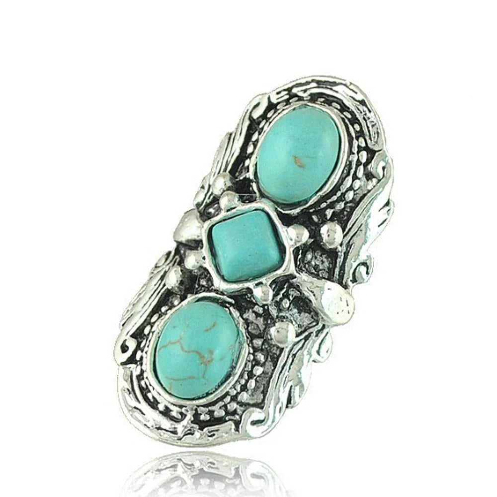 Boho Ethnic Tibet Turquoise Rings For Women Men Retro Silver Color Adjustable Carved Gypsy Tribal Pakistan Afghan Indian Jewelry The jack market .AU The jack market .AU Jewellery & Chains $ 48 200000783:10#turquoise ring D